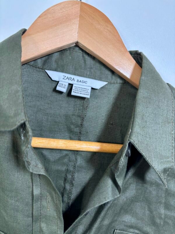Robe Chemise kaki Zara M – Image 3