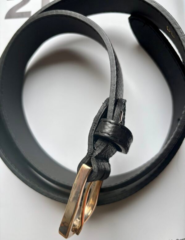 Ceinture Cuir Noir Neuve – Image 5