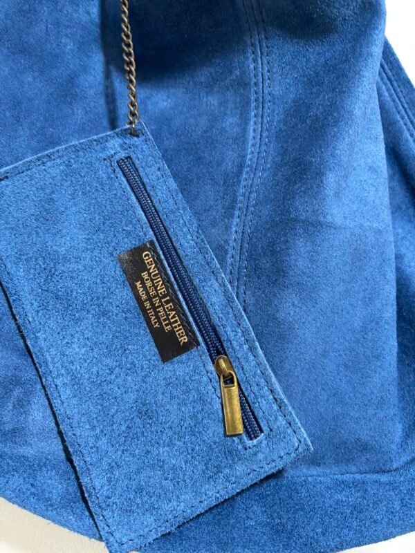 Sac Daim Neuf Bleu – Image 4