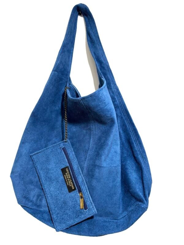 Sac Daim Neuf Bleu – Image 3