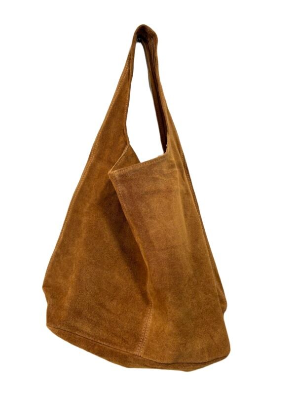 Sac Besace Daim Camel Neuf – Image 3