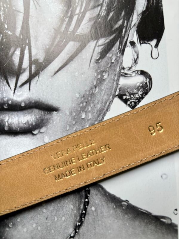 Ceinture Cuir Kaki Neuve – Image 3