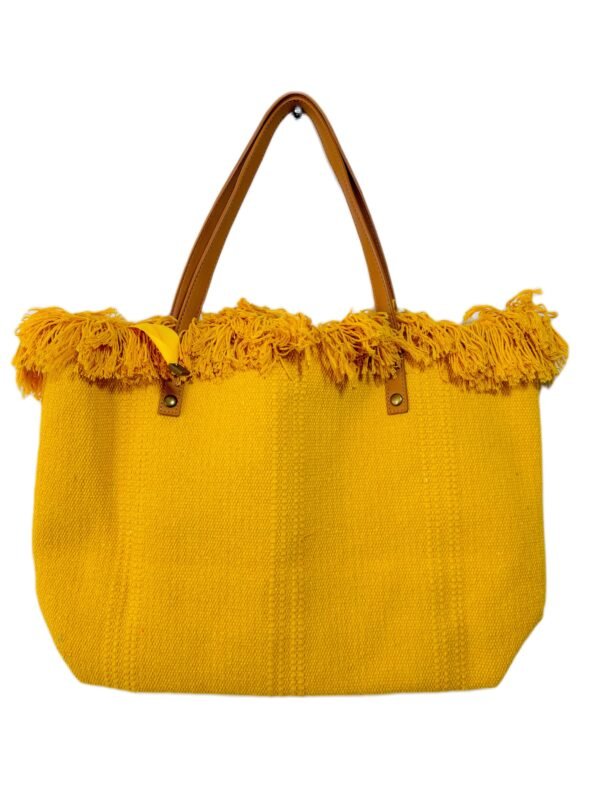 Sac Cabas Plage Jaune Neuf – Image 5
