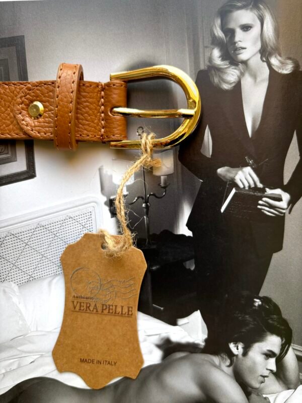 Ceinture Cuir Camel Neuve