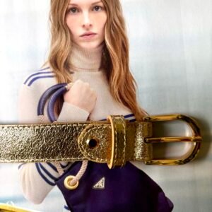Ceinture Cuir Doré Neuve T 100