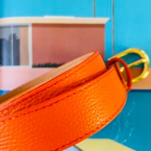 Ceinture Cuir Orange T 95