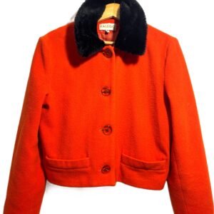 Veste Vintage Orange Laine/Cachemire