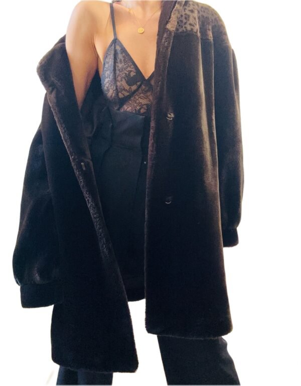 Manteau Fausse Fourrure Vintage 40/42 – Image 5