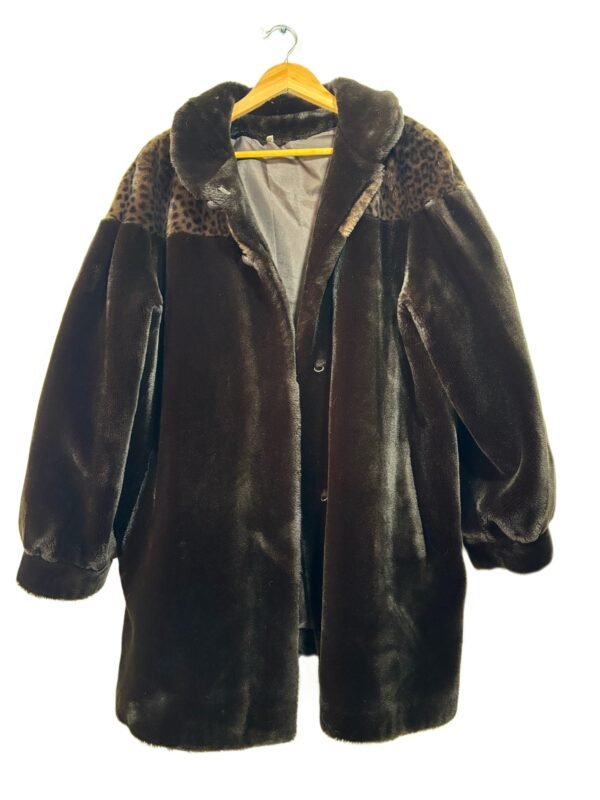 Manteau Fausse Fourrure Vintage 40/42 – Image 4