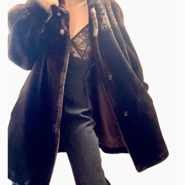 Manteau Fausse Fourrure Vintage 40/42