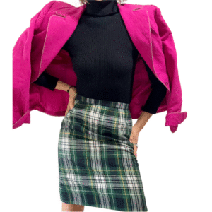 Jupe Vintage Tartan Couture XS